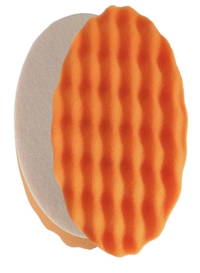 وسادة تلميع وتشميع إسفنجية مموجة من إنديترست مقاس 7 بوصات، مناسبة لتركيبها على وسادة دعم مقاس 7 بوصات، لماكينة تلميع المعادن